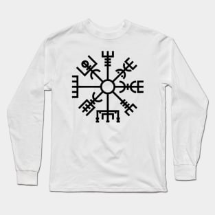 Vegvisir Norse Viking Compass Pagan Wayfinder Long Sleeve T-Shirt